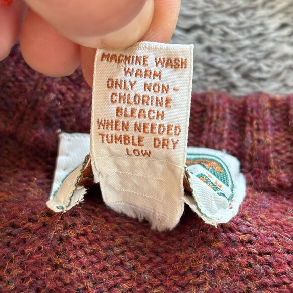 Vtg Midwest Trader Sweater Vest Argyle Wool Blend Prep Academia Old Money 18977 - Picture 7 of 8